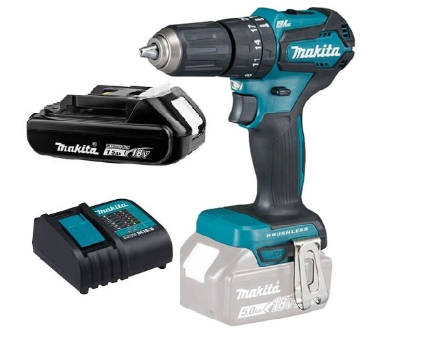 TALADRO ATORNILLADOR PERCUTOR 40 NM 18V MAKITA DHP483VH15 (1.5 AH ) - 1