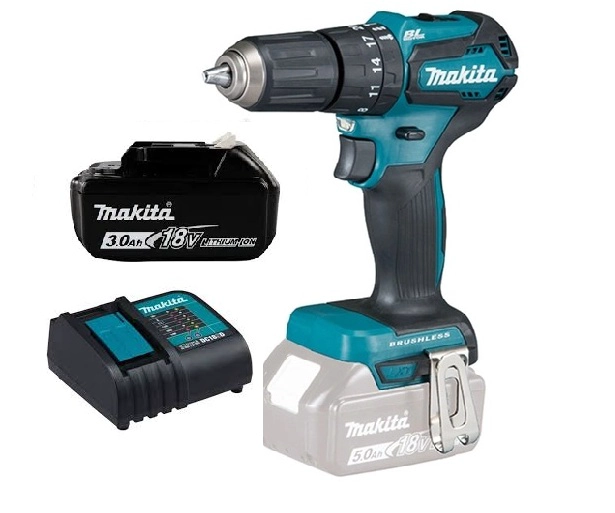 TALADRO ATORNILLADOR PERCUTOR 40 NM 18V MAKITA DHP483VH3 ( 3 AH) - 1