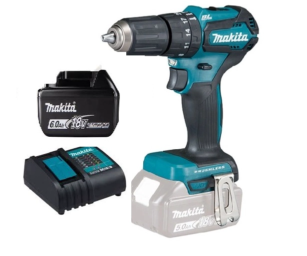 TALADRO ATORNILLADOR PERCUTOR 40 NM 18V MAKITA DHP483VH6 ( 6 AH ) - 1