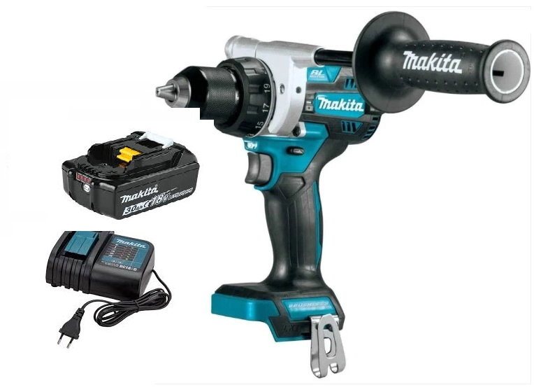 TALADRO ATORNILLADOR PERCUTOR 125 NM 18V MAKITA DHP486 (3,0 AH) ; DHP486VH3 - 1
