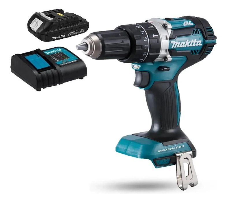 TALADRO ATORNILLADOR PERCUTOR 54 NM 18V (1.5 AH) MAKITA DHP484VH15 - 1