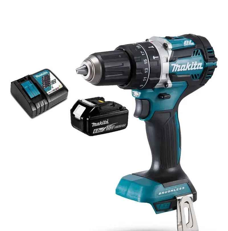 TALADRO ATORNILLADOR PERCUTOR 54 NM 18V (6 AH) MAKITA DHP484VH6 - 1