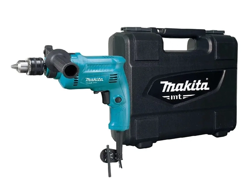 TALADRO PERCUSION 13 MM. 500 W. 0 - 2.900 RPM. REVERSIBLE. (MANDRIL 13 MM. C/MALETA. MAKITA MT) - 1
