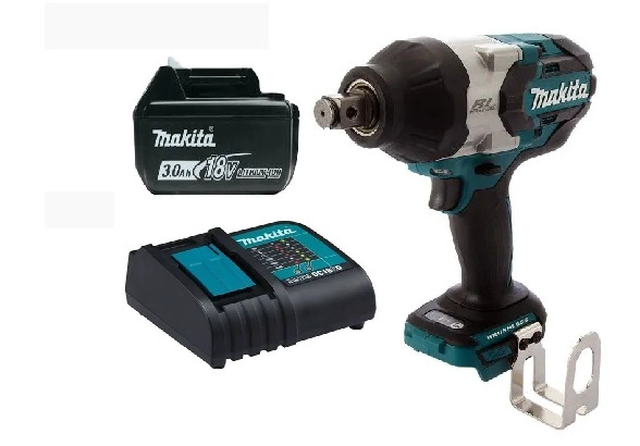 PISTOLA LLAVE IMPACTO INALAMBRICA 1050 NM MAKITA DTW1001 (3 AH) - 1