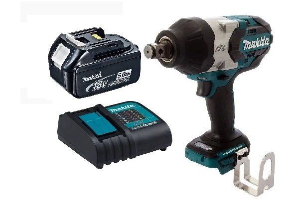 PISTOLA LLAVE IMPACTO INALAMBRICA 1050 NM MAKITA DTW1001 (5 AH) - 1
