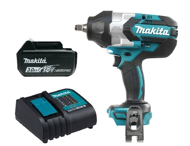 PISTOLA LLAVE DE IMPACTO INALAMBRICA 1000 NM MAKITA DTW1002 (3 AH) - 1