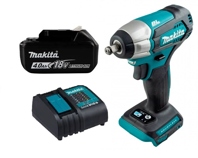 LLAVE PISTOLA IMPACTO 18 VOLT BRUSHLESS 3/8'' MAKITA DTW180 (4,0 AH) - 1