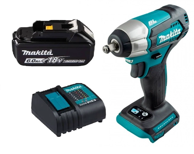 LLAVE PISTOLA IMPACTO 18 VOLT BRUSHLESS 3/8'' MAKITA DTW180 (6,0 AH) - 1