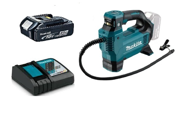 INFLADOR COMPRESOR AIRE 161 PSI ALTO FLUJO MAKITA DMP181 (4 AH) - 1