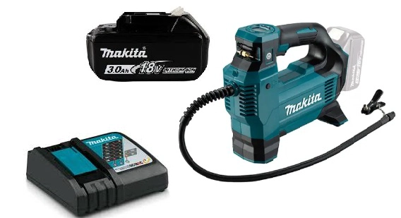 INFLADOR COMPRESOR AIRE 161 PSI ALTO FLUJO MAKITA DMP181 (3 AH) - 1
