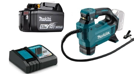 INFLADOR COMPRESOR AIRE 161 PSI ALTO FLUJO MAKITA DMP181 (5 AH) - 1