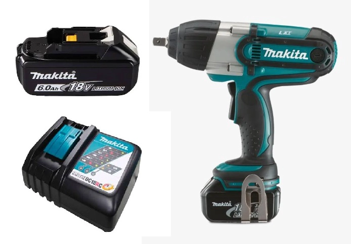 PISTOLA LLAVE IMPACTO 18V INALAMBRICA 440 NM MAKITA DTW450 (6 AH) - 1