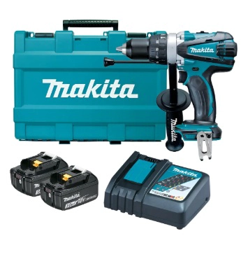 TALADRO ATORNILLADOR PERCUTOR 18V 16MM MAKITA DHP458RFE - 1
