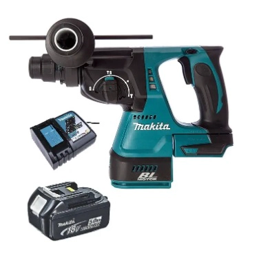 ROTOMARTILLO 24MM INALAMBRICO 18V SDS-PLUS MAKITA DHR242 5 AH - 1