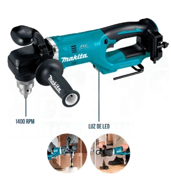 TALADRO ANGULAR INALAMBRICO MAKITA 18V  SIN CARGADOR NI BATERIA DDA450Z - 2