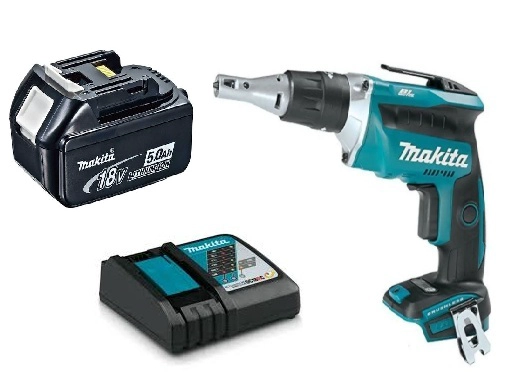 ATORNILLADOR TABIQUERIA YESO INALAMBRICO 18V DFS452 BAT 5 AH MAS CARGADOR - 1