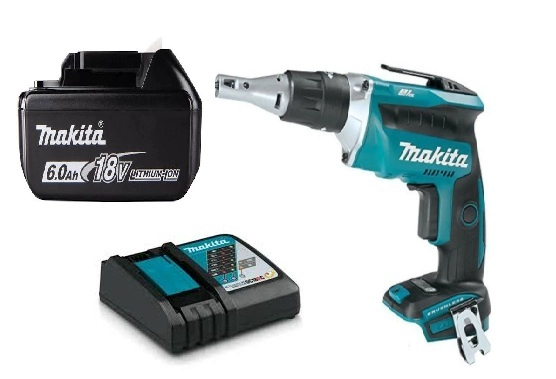 ATORNILLADOR TABIQUERIA YESO INALAMBRICO 18V DFS452 BAT 6 AH MAS CARGADOR - 1