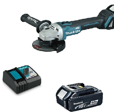 ESMERIL ANGULAR 115MM 4-12 INALAMBRICO MAKITA DGA456 4 AH - 1