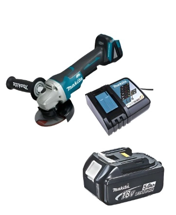ESMERIL ANGULAR 18 VOLTS 4-1/2'' HOMBRE MUERTO MAKITA DGA458 (5 AH) - 1