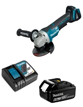 ESMERIL ANGULAR 18 VOLTS 4-1/2'' HOMBRE MUERTO MAKITA DGA458 (6 AH) - 1