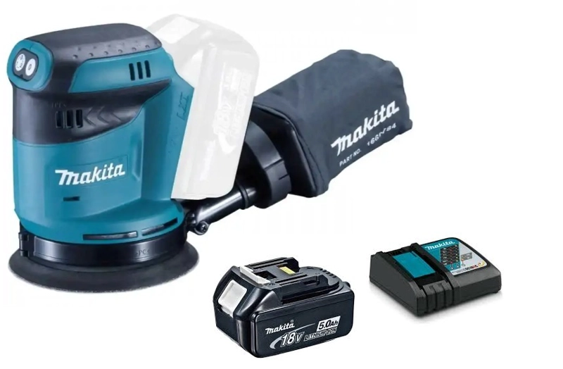 LIJADORA ROTORBITAL INALAMBRICA 5 MAKITA DBO180 (5 AH) - 1