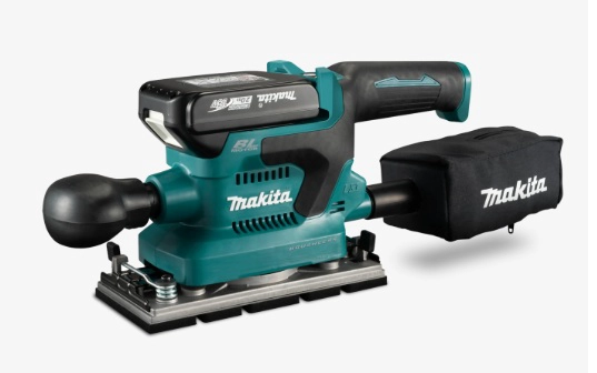 LIJADORA ORBITAL INALAMBRICA MAKITA DBO380RFJ 2BAT Y CAR COLOR TURQUESA - 2