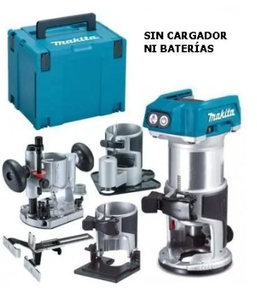 FRESADORA 6-8MM 1/4-3/8'' BRUSHLESS 18V MAKITA DRT50ZJX3 - 1