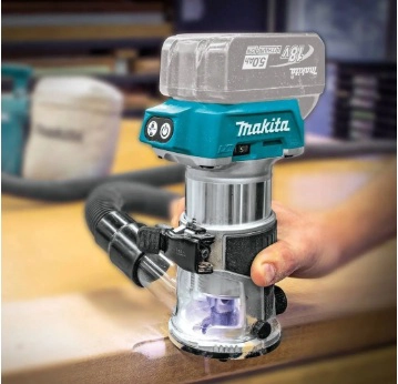 FRESADORA 6-8MM 1/4-3/8'' BRUSHLESS 18V MAKITA DRT50ZJX3 - 2