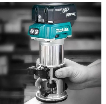 FRESADORA 6-8 MM (1/4-3/8) INALAMBRICO 18V MAKITA DRT50 ( 4.0 AH) - 3