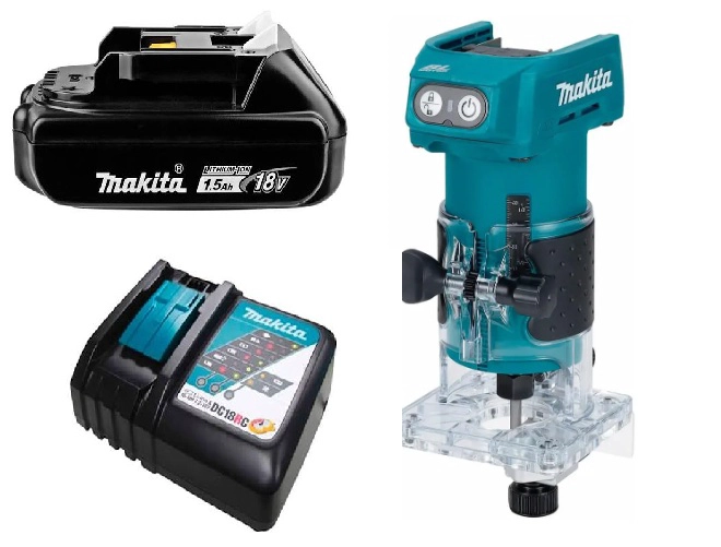 FRESADORA COMPACTA INALAMBRICA 18V LXT | MAKITA DRT52 (1.5) - 1