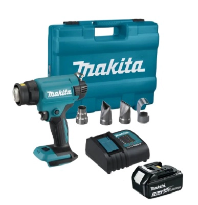 PISTOLA DE CALOR CON MALETA CAR/BAT 3AH. 18V MAKITA DHG181Z - 1