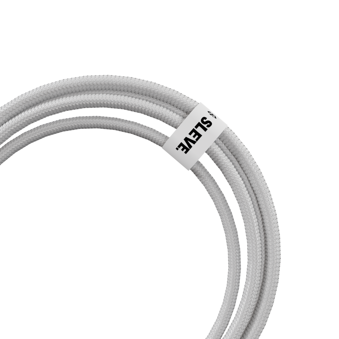 CABLE CARGADOR SLEVE LINE X USB A TIPO C WHITE - 2
