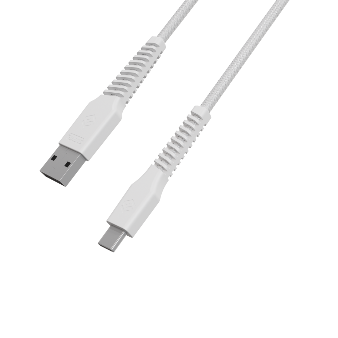 CABLE CARGADOR SLEVE LINE X USB A TIPO C WHITE - 5