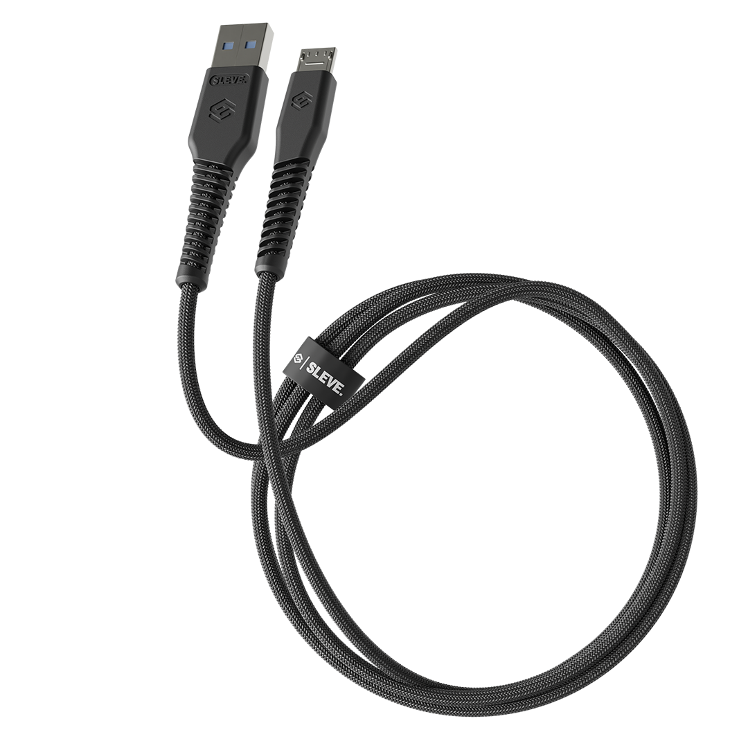 SLEVE CABLE CARGADOR SLEVE LINE X USB A MICRO 5 BLACK