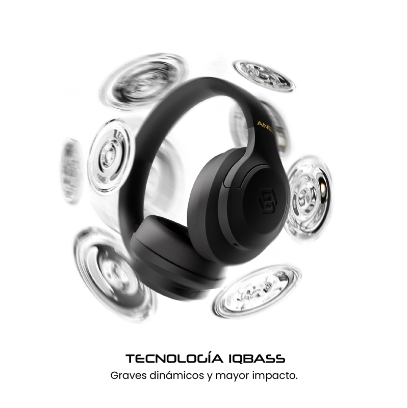 AUDIFONOS INALAMBRICOS BLUETOOTH SLEVE PULSE ANC 2GEN CANCELACION DE RUIDO ACTIVA 45 HORAS BATERIA - 6