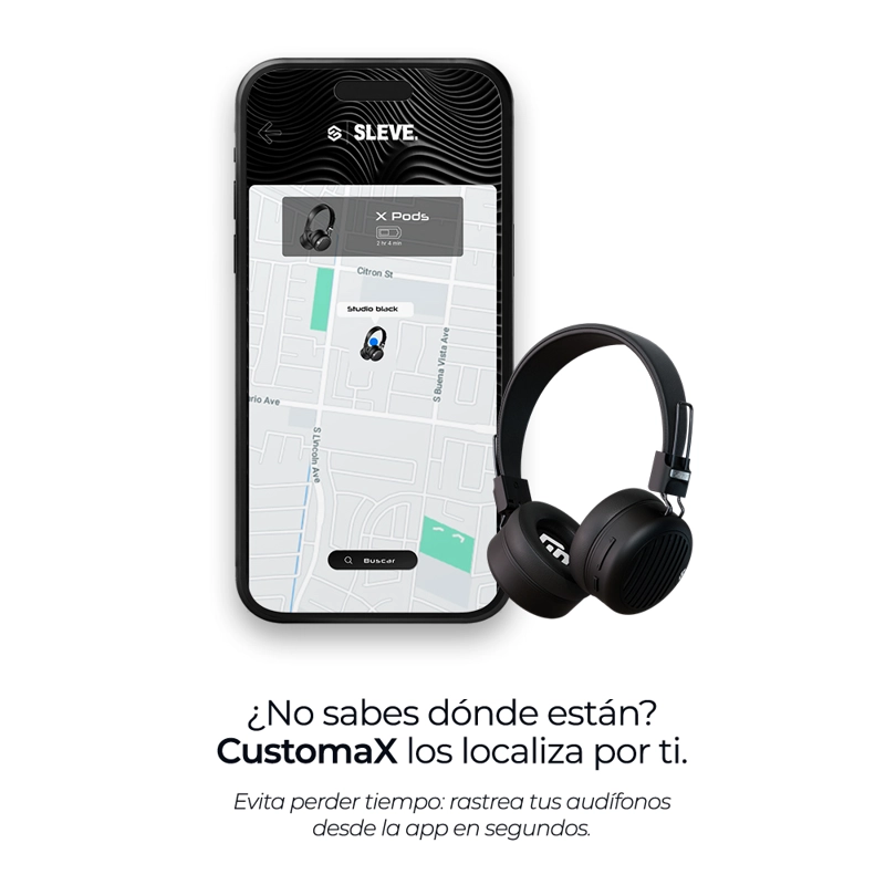 AUDIFONOS INALAMBRICOS BLUETOOTH SLEVE STUDIO 2 2GEN BLUETOOTH 5.4, 45 HORAS BATERIA - 4