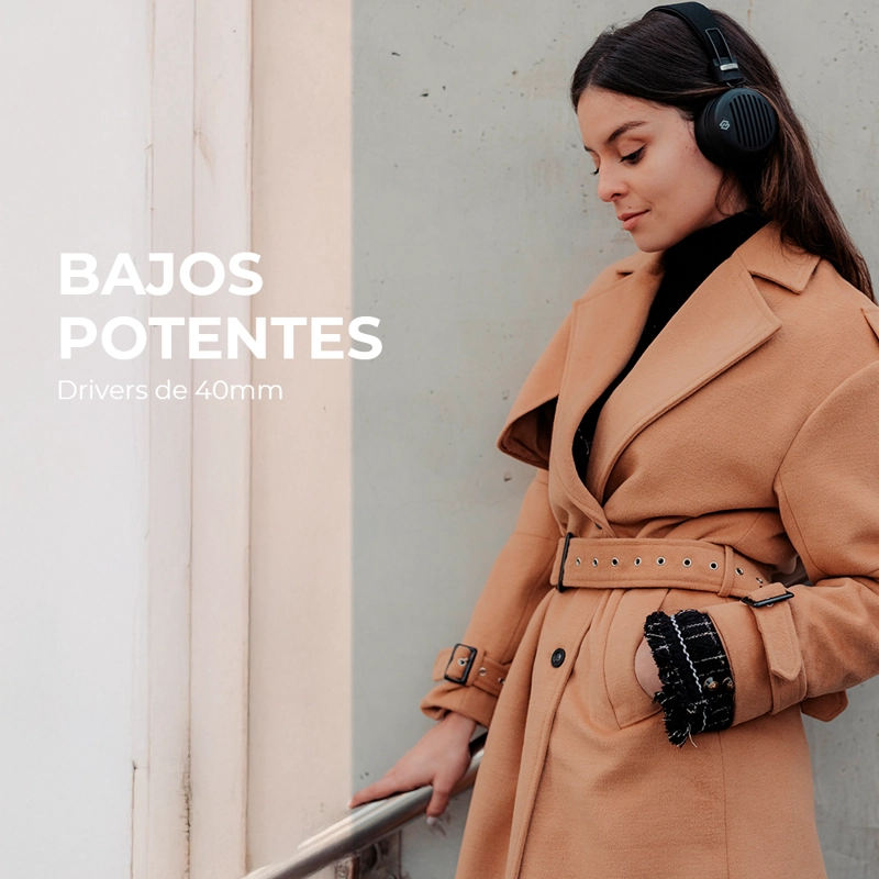 AUDIFONOS INALAMBRICOS BLUETOOTH SLEVE STUDIO 2 2GEN BLUETOOTH 5.4, 45 HORAS BATERIA - 5