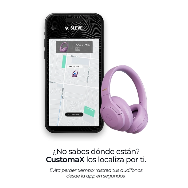 AUDIFONOS INALAMBRICOS BLUETOOTH SLEVE PULSE ANC 2GEN CANCELACION DE RUIDO ACTIVA 45 HORAS BATERIA - 4