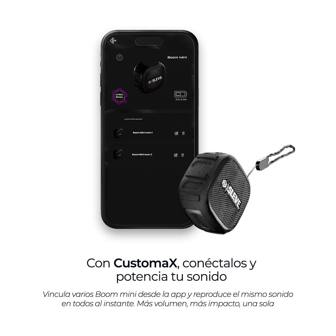 PARLANTE BLUETOOTH SLEVE BOOM MINI - 4