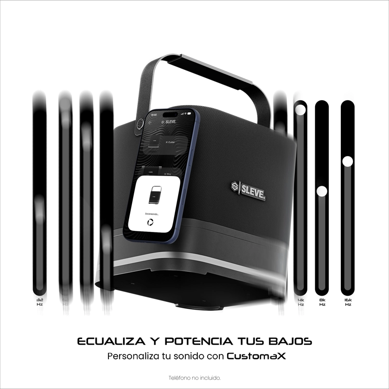 PARLANTE BLUETOOTH SLEVE BASSLINEX CUBE - 4