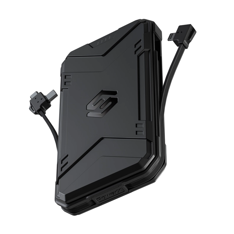 BATERIA EXTERNA SLEVE POWER X 10.000 MAH BLACK CARGA RAPIDA - 1