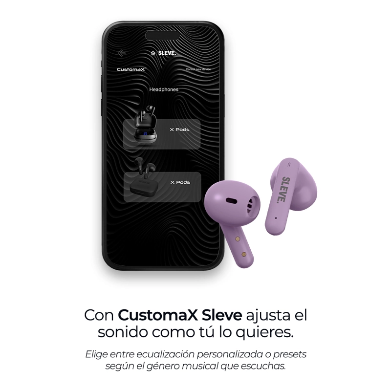 AUDIFONOS INALAMBRICOS BLUETOOTH SLEVE PUREX TRUE WIRELESS 24 HORAS BATERIA - 4