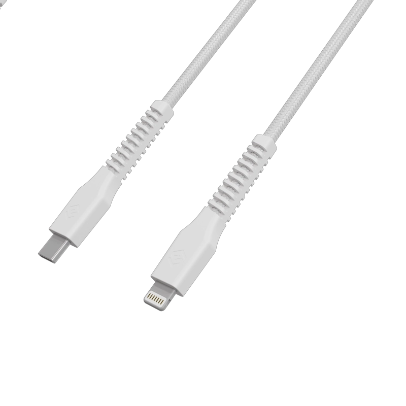 CABLE CARGADOR SLEVE LINE X USB TIPO C A LIGHTNING WHITE - 5