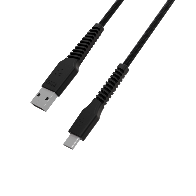 CABLE CARGADOR SLEVE LINE X USB A TIPO C BLACK - 5