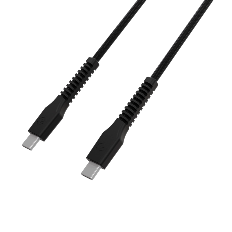 CABLE CARGADOR SLEVE LINE X USB TIPO C A TIPO C BLACK - 5