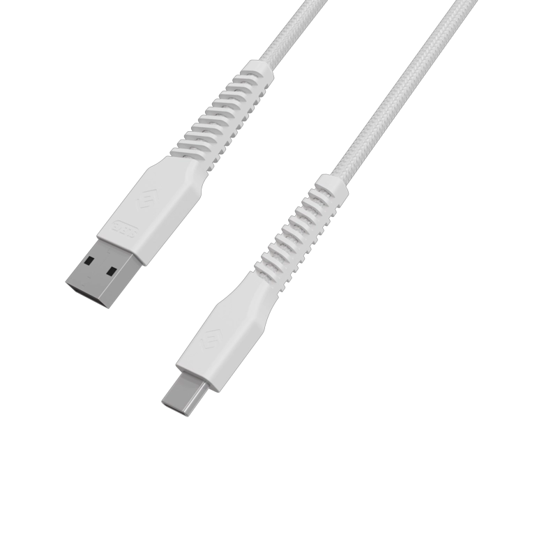 CABLE CARGADOR SLEVE LINE X USB A TIPO C WHITE - 5