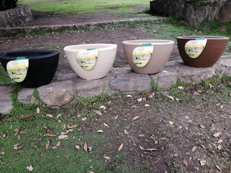 MACETA CANASTA DE PARED AMAZONAS MARRÓN 27X21CMS - 3