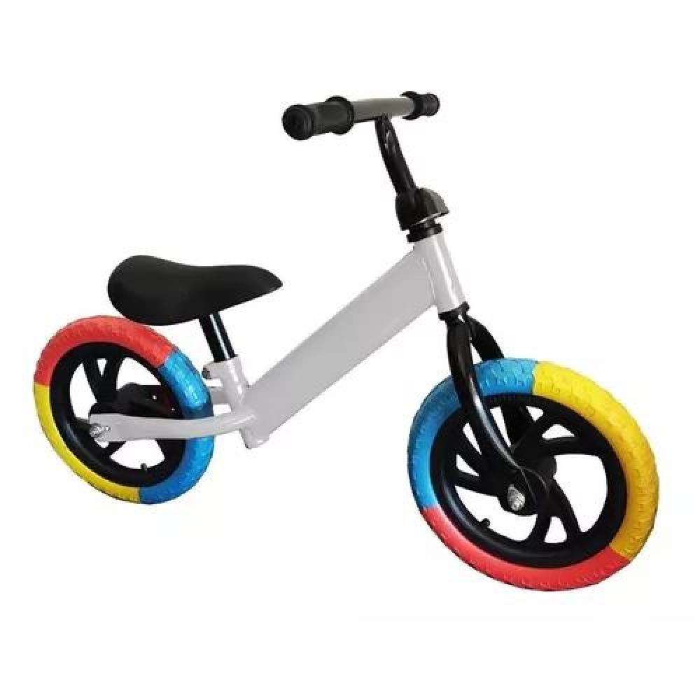 BICICLETA DE EQUILIBRIO BICI4 SIN PEDALES DE APRENDIZAJE NIÑOS BLANCA RUEDA COLORES - 2