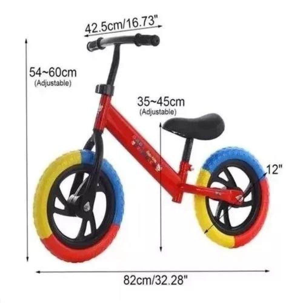 BICICLETA DE EQUILIBRIO BICI3 SIN PEDALES DE APRENDIZAJE NIÑOS AZUL RUEDA COLORES - 2