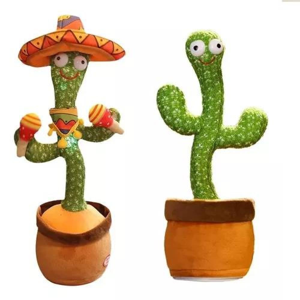 PELUCHE CACTUS BAILARÍN IMITA VOZ MUSICAL BAILARÍN JUGUETE FELPA - 1